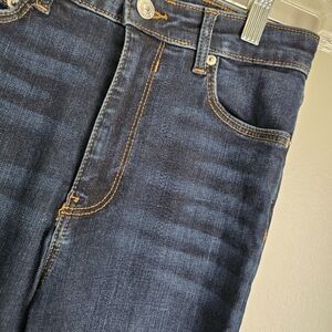 Zara Womans Blue Jeans Size US 4 EUR 36 Slim High Rise Ankle length Medium Wash